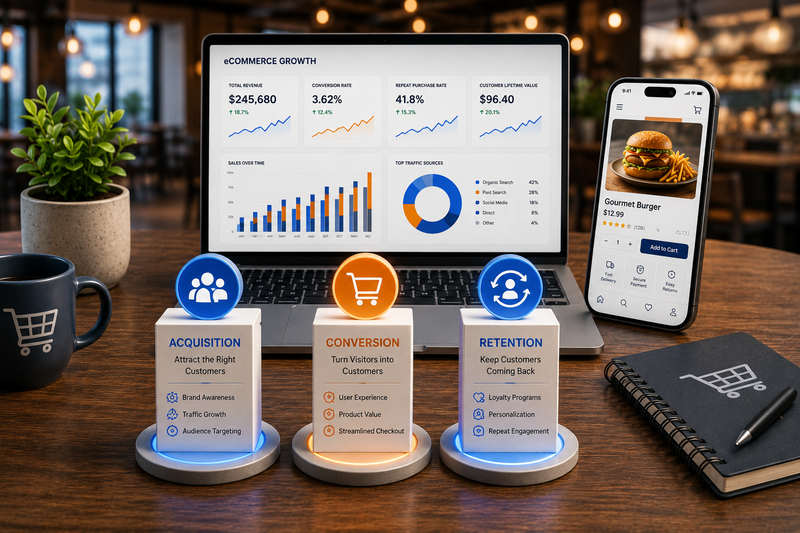 ECOMsultant 3 pillars of eCommerce