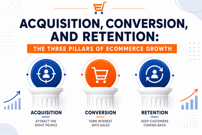Acquisition, Conversion, and Retention: The Three Pillars of eCommerce Growth