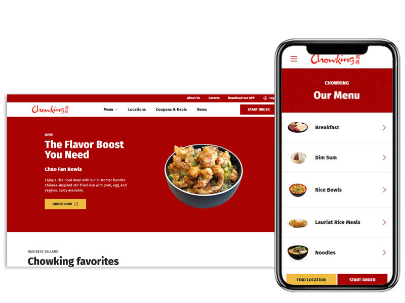 ChowKing Shopify + Olo Restaurant Ordering Experience